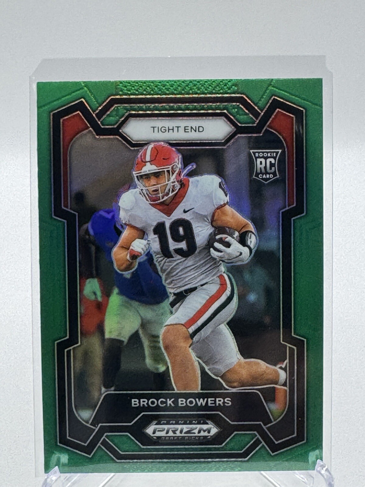 2024 Prizm Draft Picks Brock Bowers RC Green Georgia / Las Vegas Raiders #107