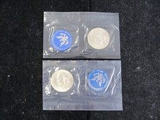 Pair 1973  1974 Eisenhower Dollars in OGP -- AWESOME SILVER COINS 