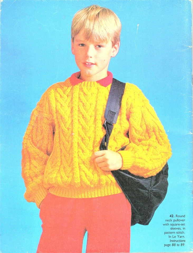 Pingouin Children 2 to 12 Year Winter Sweater Vintage Vintage Knitting Patterns - Image 2 of 4