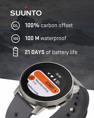 Suunto 9 Peak Pro Titanium Slate Dive Computer Wrist Suunto 9 Peak Pro Titanium Slate Dive Computer Wrist