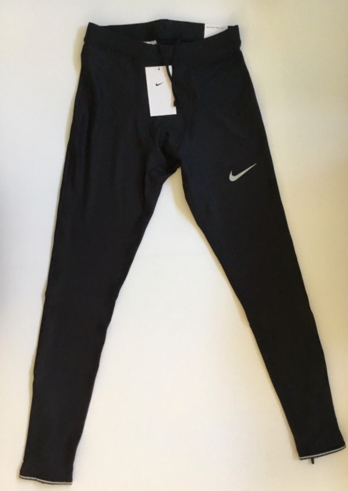 Nike Menâs Running Tights Zip Bottom Tight Fit DB4103 Black 010 Size L | eBay