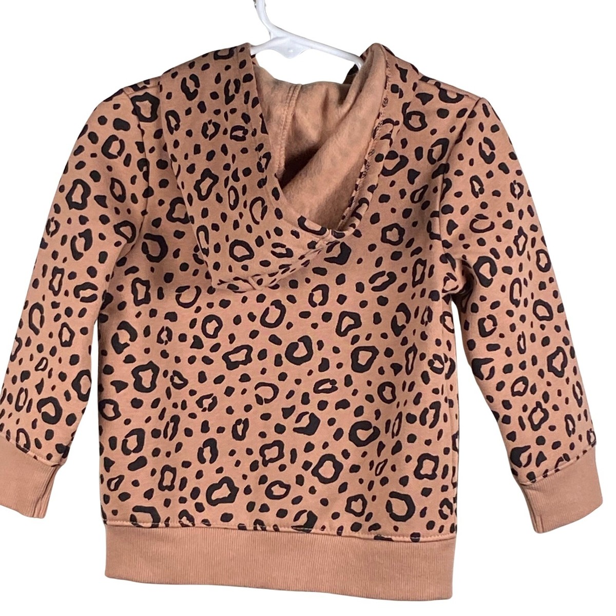 Cat & Jack Leopard Print Zip Up Hoodie Jacket Long Sleeve