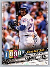 2020 Topps #DB-65 Sammy Sosa Decades' Best 10a