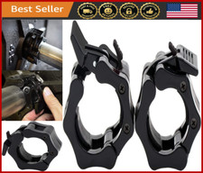 2" Olympic Barbell Clamps Collars Quick Release Locking Weight Clips Gym