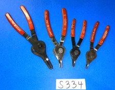 MATCO TOOLS 4 PIECE CONVERTABLE STRIGHT SNAP-RING PLIERS FOUR SIZE TIPS