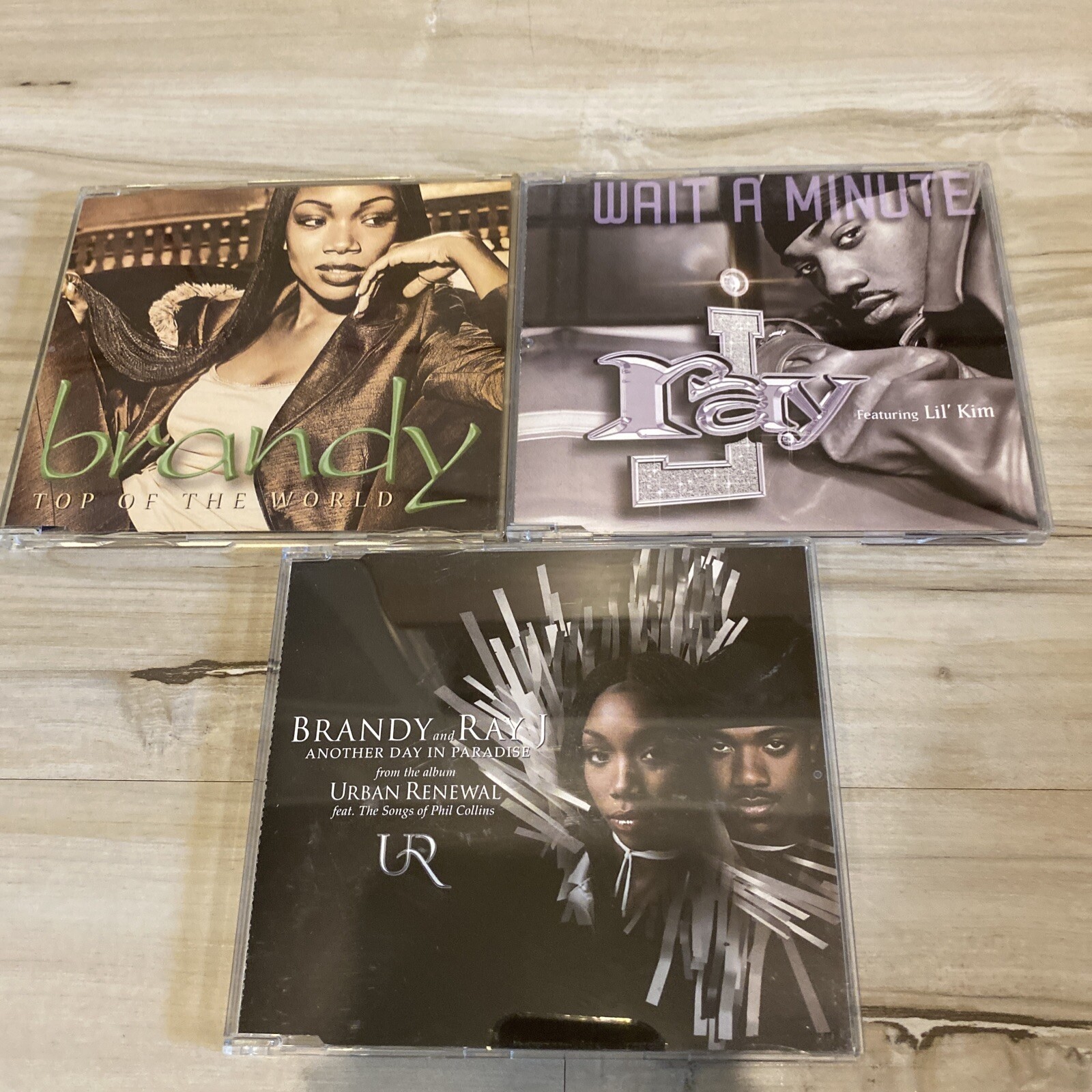 Brandy & Ray J IMPORT CD LOT Another Day in Paradise Top Of The World Minute