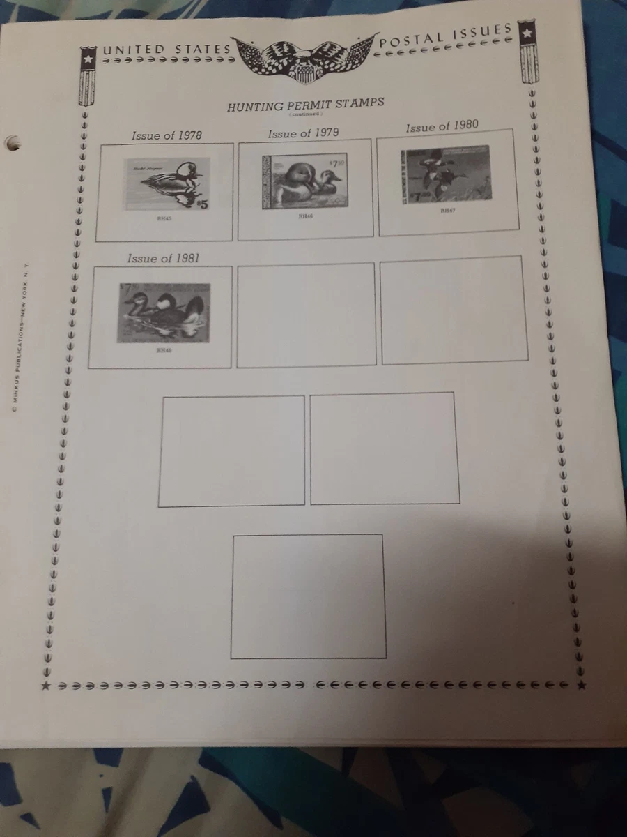 minkus 1988 american supplement stamp album pages selection shown america