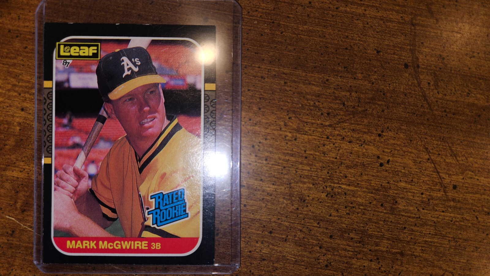 1987 Leaf Canadian - Rated Rookies #46 Mark McGwire near mint