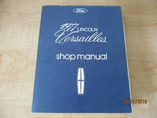 1977 FORD LINCOLN VERSAILLES SERVICE SHOP REPAIR MANUAL FACTORY OEM VINTAGE