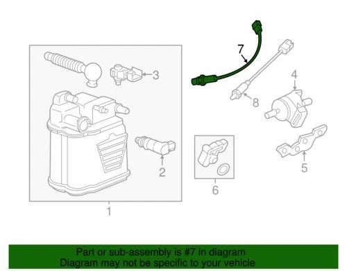 OEM NUEVO 11-18 GM Chevrolet Sonic Sensor de oxígeno térmico delantero posición 1 55572215 Foto 4 de 4