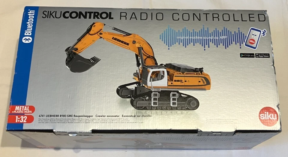 SIKU Control 6741 1:32 Liebherr R980 SME Raupenbagger RC Bluetooth Steuerung Neu - Bild 2 von 4