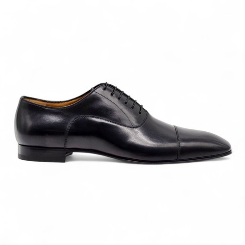 Christian Louboutin Greggo Leather Oxford Shoes Black EU 45.5 US 12.5 - $995 NWB