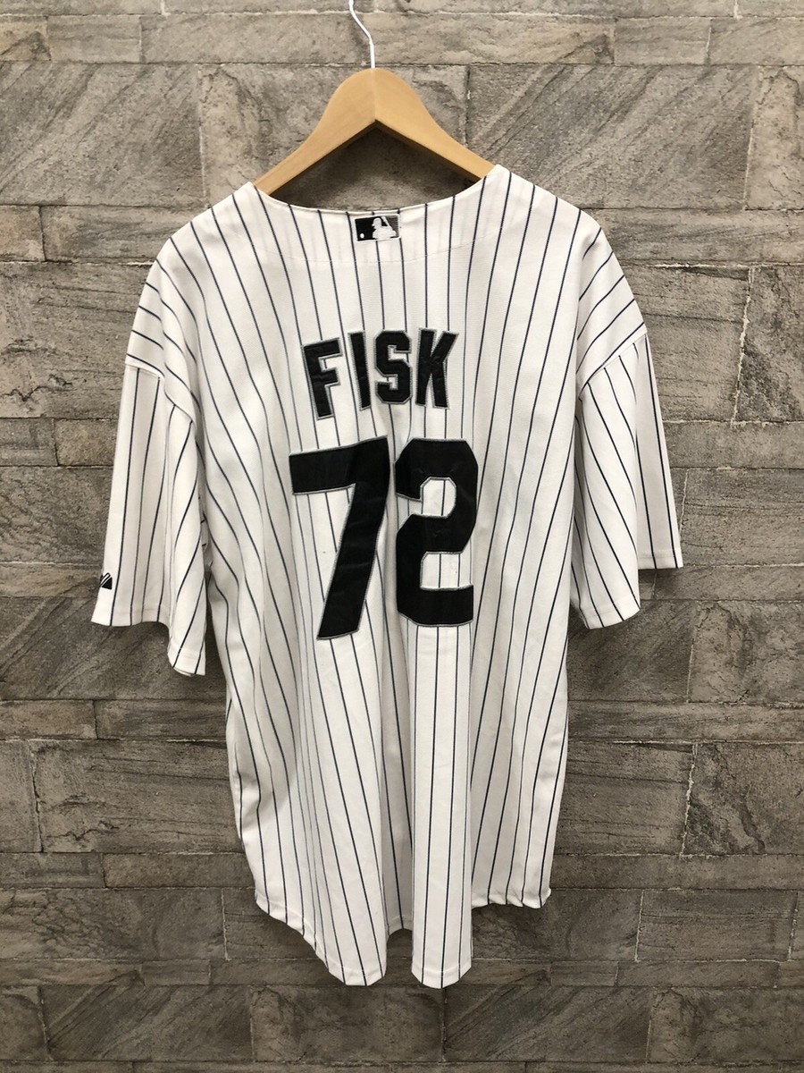 Vintage Carlton Fisk #72 Chicago White Sox Majestic Jersey Vintage Carlton Fisk #72 Chicago White Sox Majestic Jersey