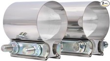 2.5 inch Exhaust Clamps, 2 1/2 Inch Exhaust Lap Joint Butt Clamps, T304 2.5 inch