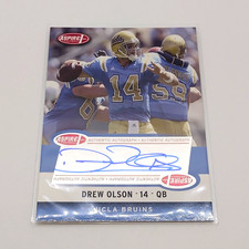 2006 SAGE Aspire - Autograph Drew Olson QB UCLA Bruins Rookie Card #9A (AU, RC). rookie card picture