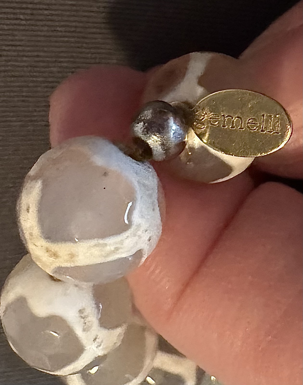 Unique Signed Gemelli Stretch Cross Bracelet - image 3