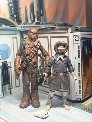 Star Wars 3,75'' Action Figuren Konvolut X2 Hoth Chewbacca / Han Solo