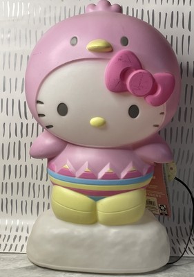 New Hello Kitty Easter Baby Chick 12'' Plastic Lighted Blow Mold With Tag