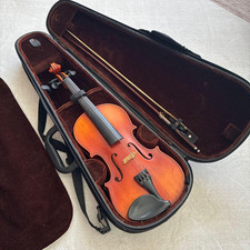 SUZUKI Fractional Violin No. 280 1/4 with hard case and bow used from japan