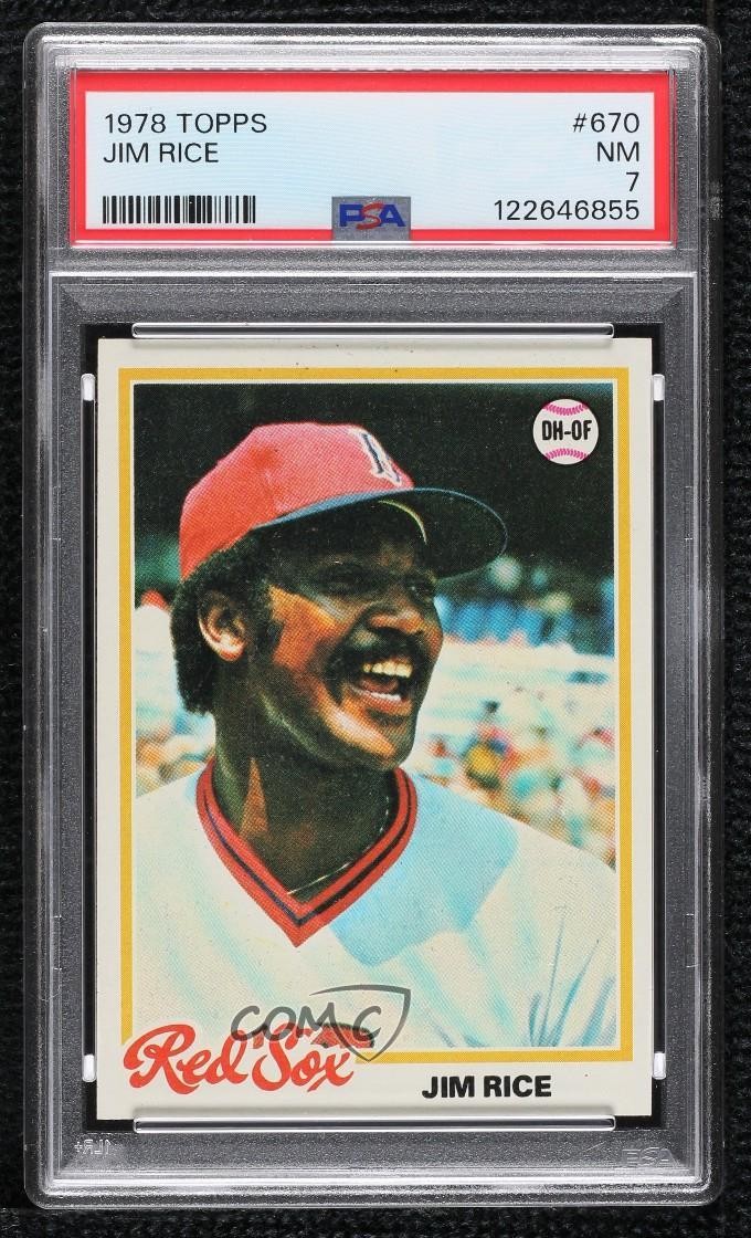 1978 Topps Jim Rice #670 PSA 7 HOF 1ar2