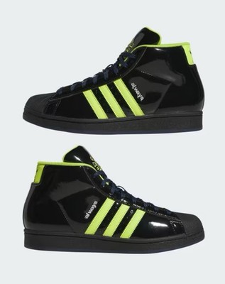 新品 adidas プロモデル ADV × Always JP7637 箱付き Adidas Pro Model ADV x Always JP7637 Black Neon Green Size 10.5