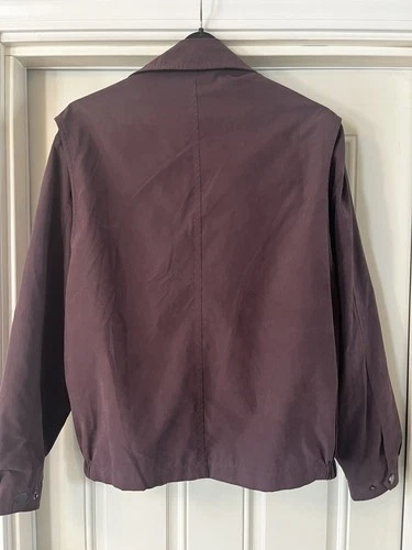 London Fog Men's Burgundy Full Zip Lined Jacket w/Pockets Size L image 3