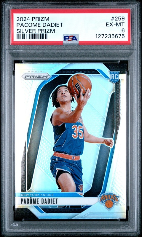 2024 PANINI PRIZM SILVER PRIZM #259 PACOME DADIET ROOKIE RC PSA 6