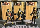 GI JOE ~ 2018 HEAT & LASER VIPERS & LAMPREY PYTHON PATROL MARAUDERS 100% & CARDS