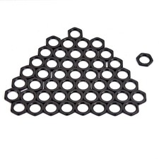 50 Pcs Acoustic Guitar Nut Accessories Hex Nuts Zinc Mounting Screw for