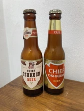 Chief Oshkosh Beer Paper Label Bottle Wisconsin Wi Wis Cap Crown