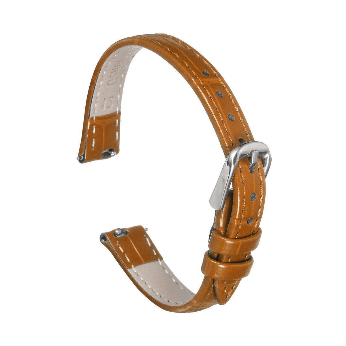 Quick Release Genuine Leather Watch Band 12mm Leather Watch Strap