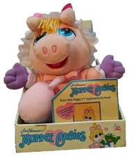 Vintage Jim Henson's - Muppet Babies/Baby Miss Piggy Doll- in Box with DVD