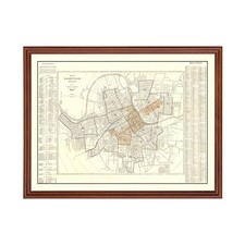 Old Map of Nashville, TN 1907 - Vintage Nashville Tennessee