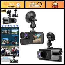 1080P Dual Dash Cam for Car - Front  Inside, 170  Wide Angle, Night Vision, G-S