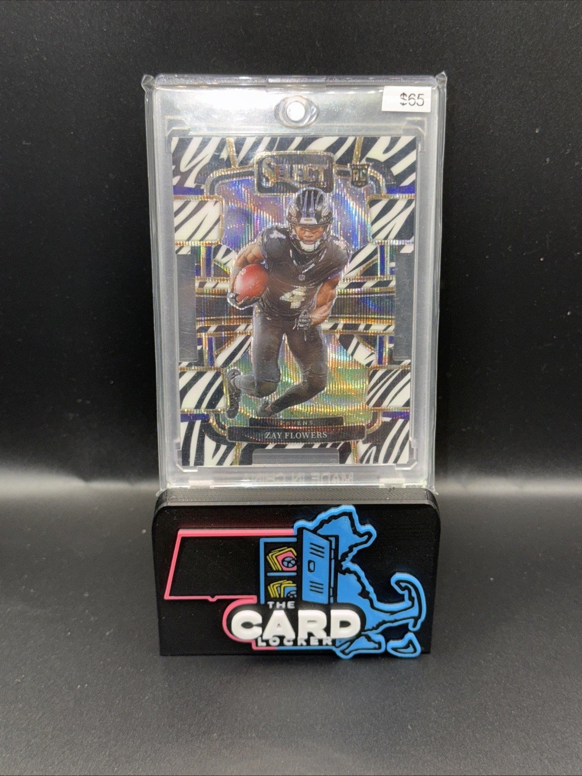 2023 Panini Select - Concourse Zay Flowers #8 Zebra Prizm (RC)