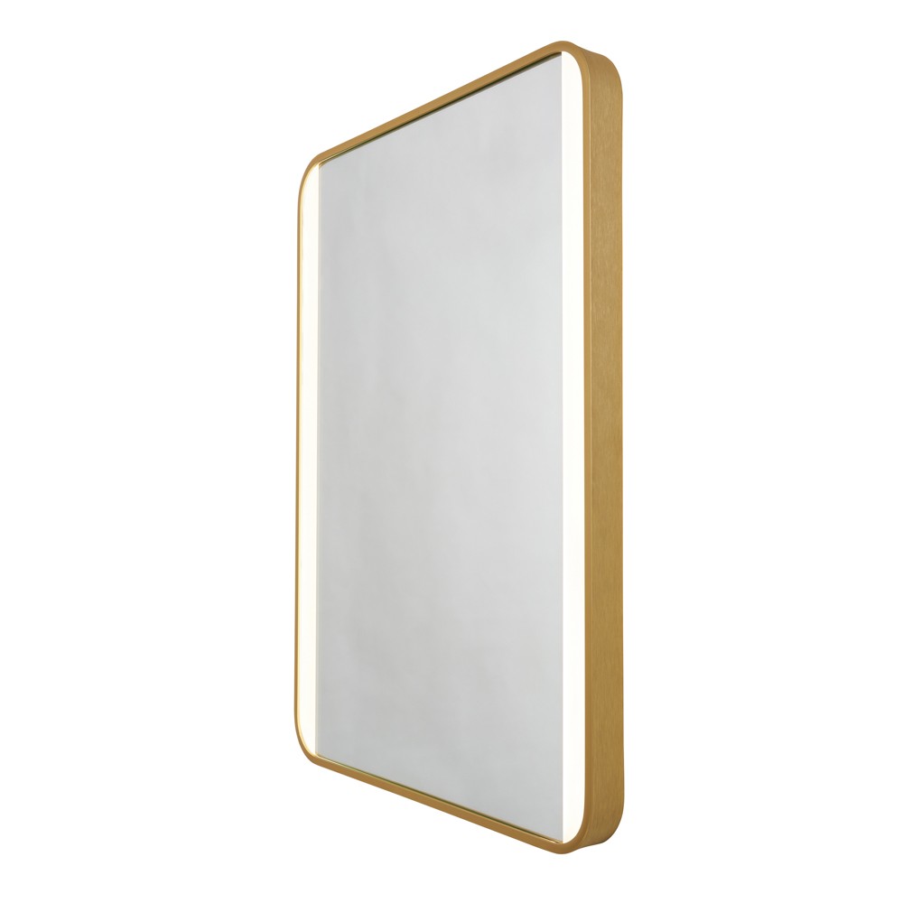 Litecraft Aiga Bathroom Mirror Light LED With Sensor & Demister - Satin Brass
