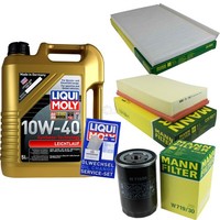 Mann Inspektionspaket 5L Liqui Moly Leichtlauf 10W-40 FüR Audi A6 2.6 2.3 2.8