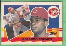 1990 Topps Big #87 Rolando Roomes Cincinnati Reds (A* on Back)