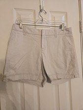 Sonoma Tan Khaki Chino Shorts Women’s 8 Inseam 5” Perfect Outdoor Working Shorts