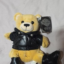 Harley-Davidson Kickstart Bean Bag Plush Bear 1998 UPC 715429981723