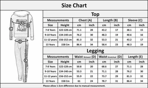 Girls Tops Kids Brooklyn 76 Hooded Crop Top & Legging Lounge Wear Set 7-13 Years - Image 4 of 4