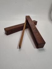 1 Pc Wood Incense Burner Holder Box Ash Catcher Sticks 12" and Storage