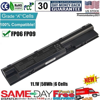  FP06 Battery for HP ProBook 440 445 450 455 470 G0 G1 708458-001 Laptop 6Cells