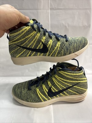 NIKE LUNAR FLYKNIT CHUKKA SQUADRON BLUE SIZE 9.5 554969-447 @BoxNo.22