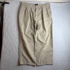 Vintage Polo Ralph Lauren Pleated Chino Pants Tan 40x31 (38x28) Made in USA