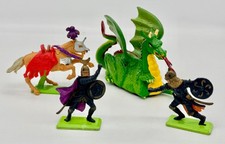 VTG 1971 Britains DEETAIL Medieval Knights of the Sword  Horse  88' Dragon GC