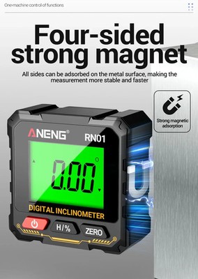Magnetic Digital Level Box LCD Angle Finder Protractor Inclinometer Bevel Gauge