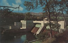 Scotland Pitlochry Hydro-Electric Dam,Power House & Salmon Ladder T. R. Mcilroy