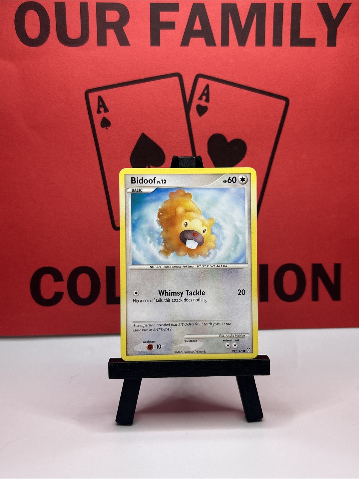 Bidoof 91/147 Supreme Victors Regular Common 2009 Pokémon Card