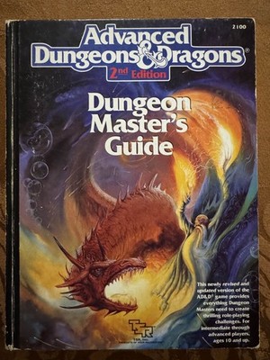 Dungeon Master's Guide, Advanced Dungeons & Dragons,  TSR AD&D 2nd Edition